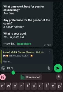 Send 'BUY'